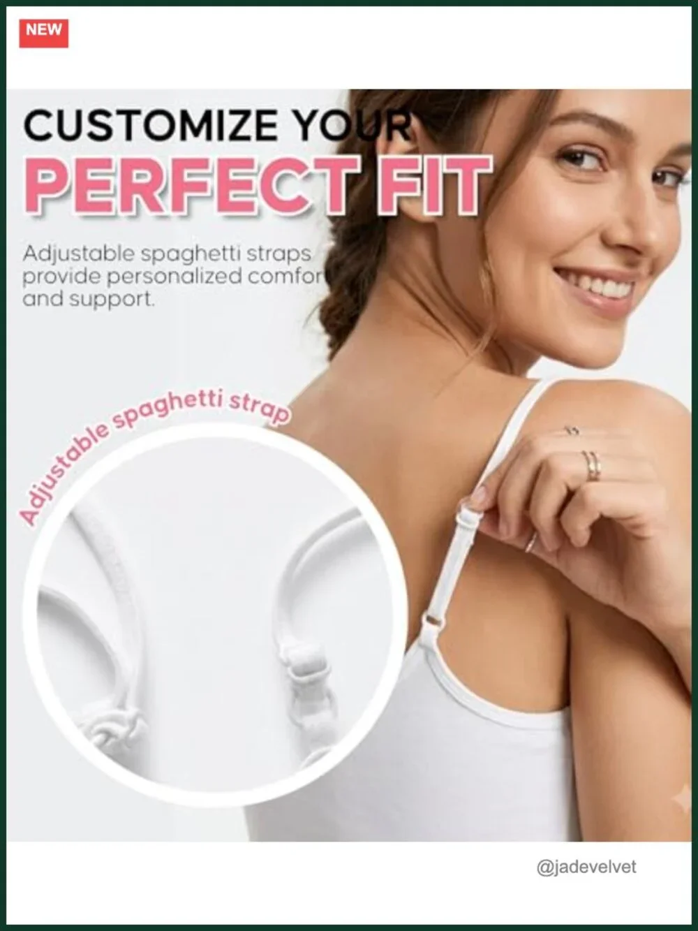 4-Pack Women's Camisole Tank Tops Adjustable Spaghetti Straps